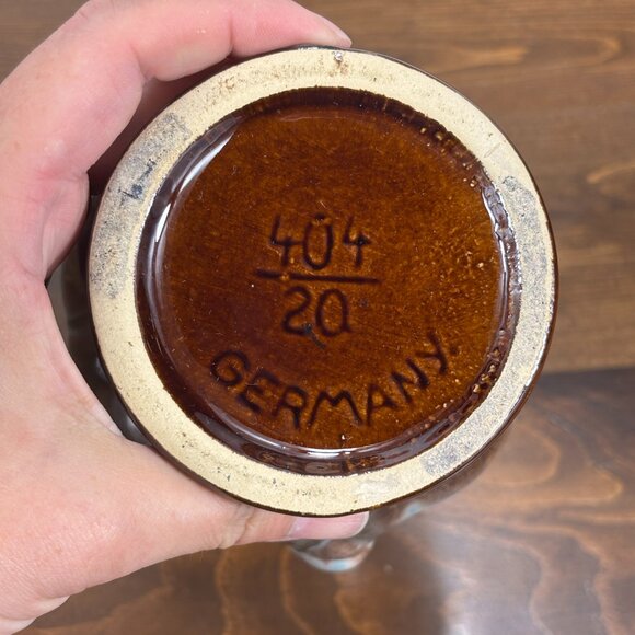 Vintage Bay Keramik West German Pottery Vase Fat Lava Drip Glaze Ceramic Vase - Picture 6 of 12